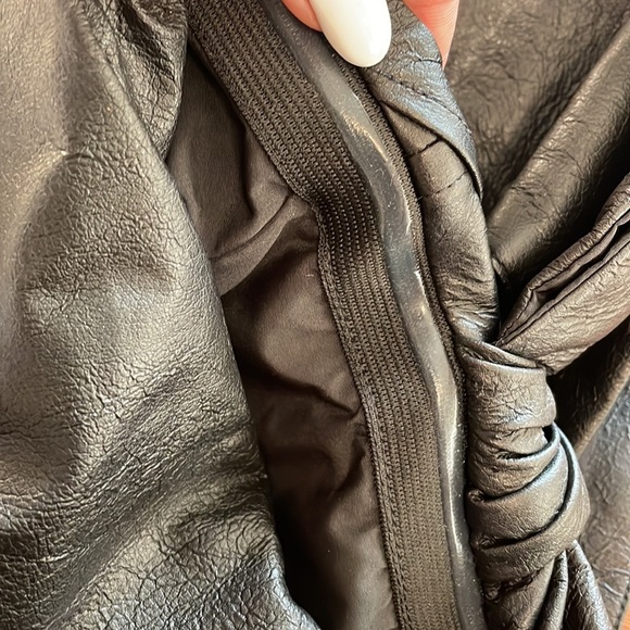 PINKO faux SOFTEST leather strapless mini dress homecoming cocktail black NWOT 6 - Picture 13 of 16